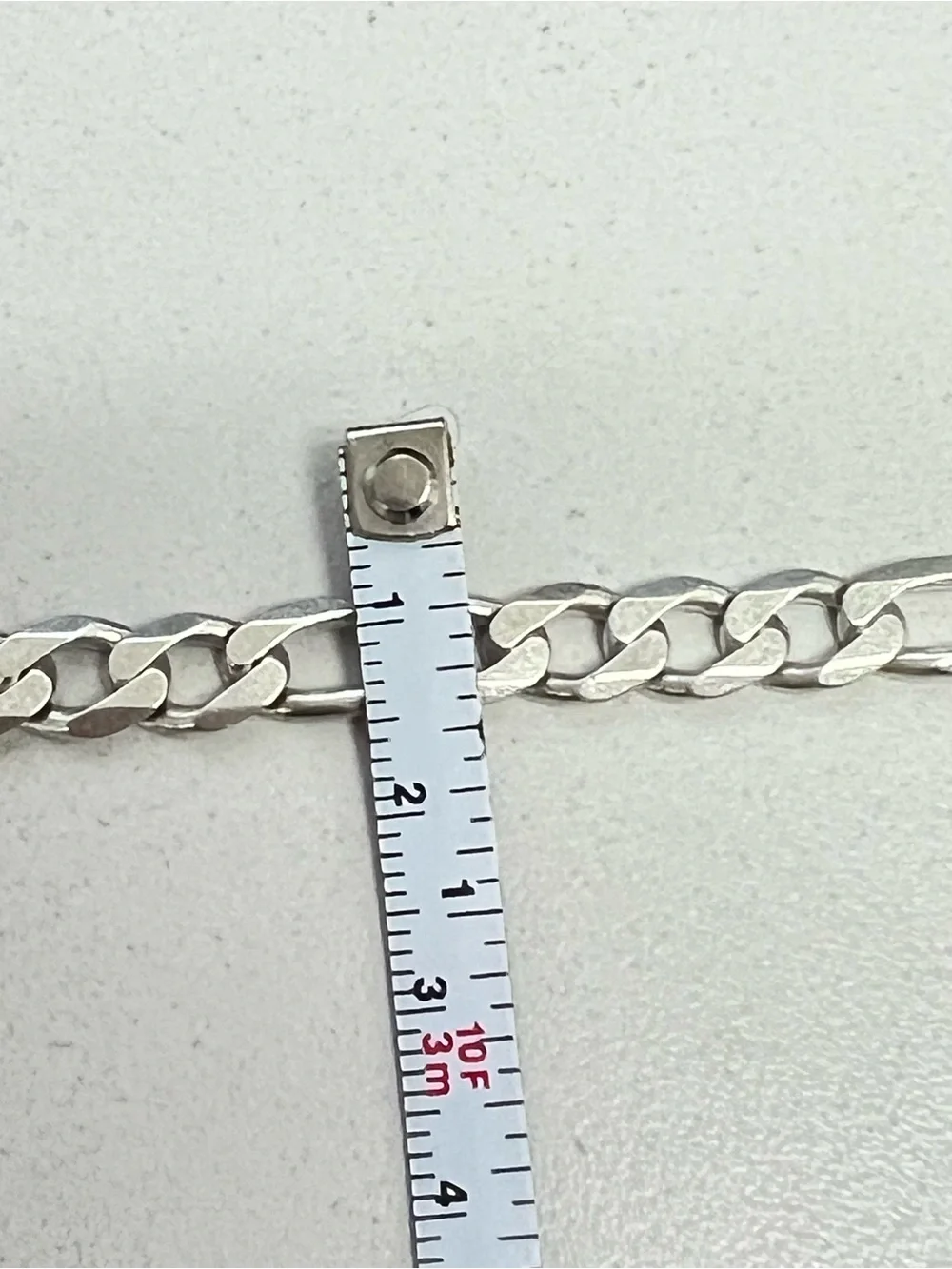 Sterling Silver Figaro Link Chain Necklace - Sterling Silver 925